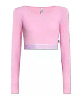 Топ из линии нижнего белья Moschino, розовый