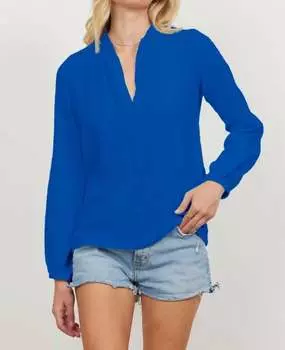 Топ из марли Santa Fe цвета сапфирового синего LAmade