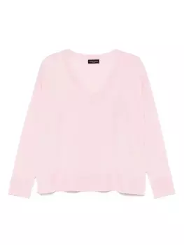 Топ из мериноса Roberto Collina, розовый