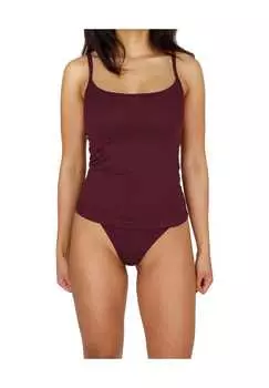 Топ из мериноса с бретельками-спагетти kyneton Normani, красный