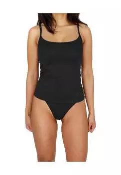 Топ из мериноса с бретельками-спагетти kyneton Normani, черный