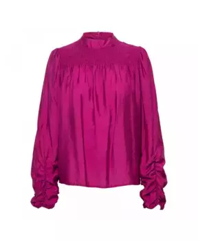 Топ из модала с воротником стойкой &Co Woman, розовый