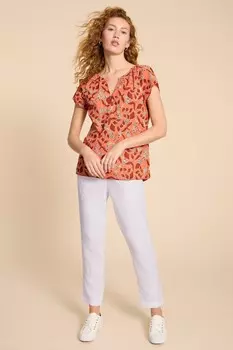 Топ из органического хлопка Keri White Stuff, розовый