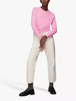 Топ из органического хлопка с длинными рукавами Whistles, розовый