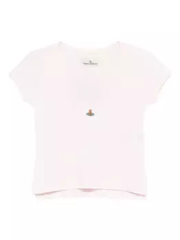 Топ из органического хлопка с сердечками Vivienne Westwood, розовый