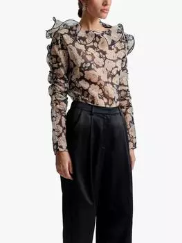 Топ из органзы анджелины Malina, цвет Peony