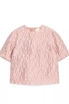 Топ из парчи Arket, розовый