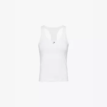 Топ из переработанного полиэстера стретч-на каждый день Gymshark, белый