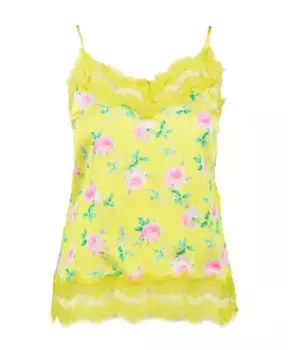 Топ из полиэстера с уникальным стилем Msgm, желтый