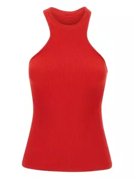 Топ из ребристого джерси ANDREDAMO, красный