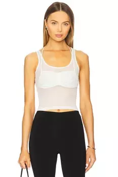 Топ из сетки для бикини Private Policy, white