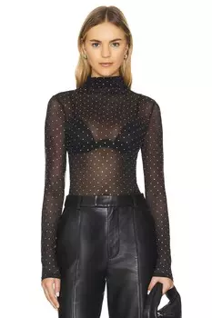 Топ из сетки sandra Misha, черный