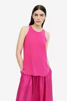 Топ из шелкового крепа H&M