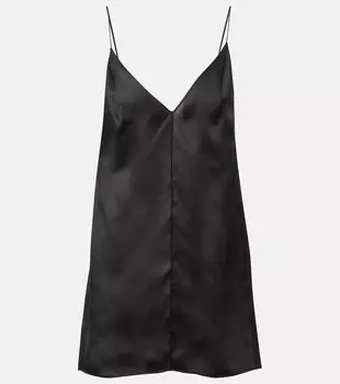 Топ из шелкового органа Talsie Khaite, черный