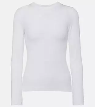 Топ из шерстяной смеси Anagram Loewe, белый