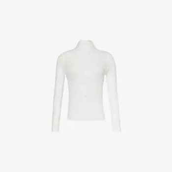 Топ из шифона с гофрированным шифоном Issey Miyake, белый