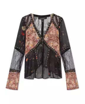 Топ из смешанного материала Флоренция Allsaints, мультиколор