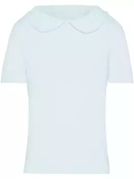 Топ из смеси шерсти и кашемира MAISON MARGIELA, синий