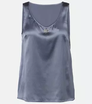 Топ из смесового шелка Dolce&Gabbana, Canna Di Fucile