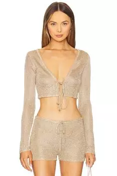 Топ из трикотажа ebere Lovewave, gold