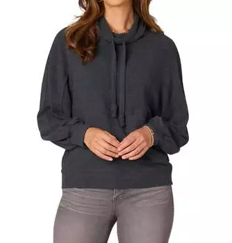 Топ из трикотажного полотна смешанной фактуры черного цвета Democracy