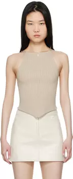 Топ из заостренной резинки с загаром Courreges