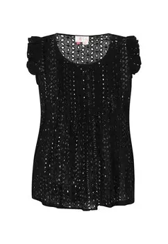 Топ IZIA Boho, черный