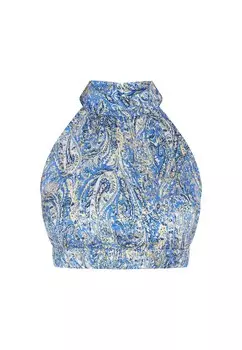 Топ IZIA Boho, цвет Blue/Night blue