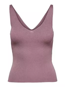 Топ JACQUELINE de YONG Tank Oberteil JDYNANNA Shirt Pullover V neck Ausschnitt, фиолетовый
