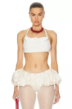 Топ Jacquemus Le Bandeau Frivolli, белый