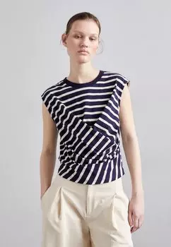 Топ JALIYAH Baum und Pferdgarten, синий