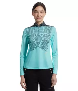 Топ Jamie Sadock Sunsense Threads Print Long, цвет Turquoise