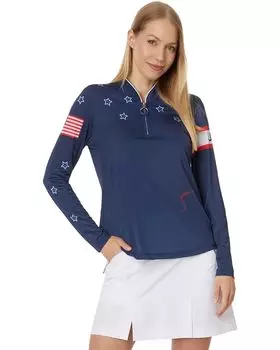 Топ Jamie Sadock USA Long Sleeve UPF Sunsense Layering, цвет Moonlit