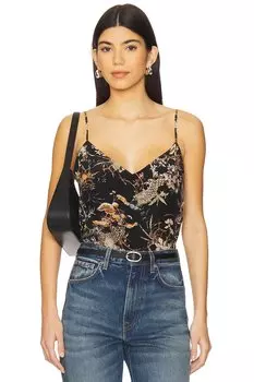 Топ Jane L'Agence, black multi tapestry jungle print