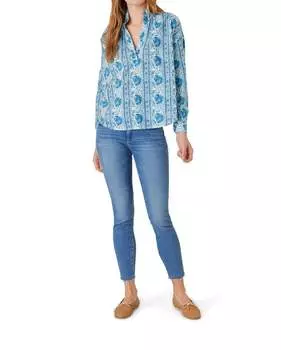 Топ Jane в полоску синего цвета Mumbai Livro