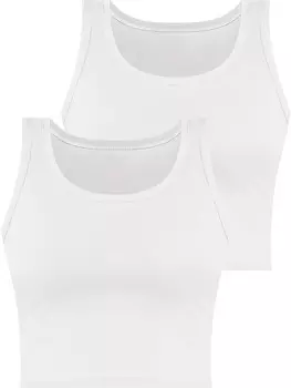 Топ Janice 2 x Damen crop Namlea, белый