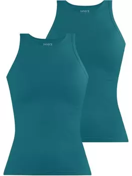 Топ Janice 2 x Damen hochgeschlossen Nauta, цвет petrol