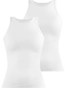 Топ Janice 2 x Damen hochgeschlossen Nauta, белый
