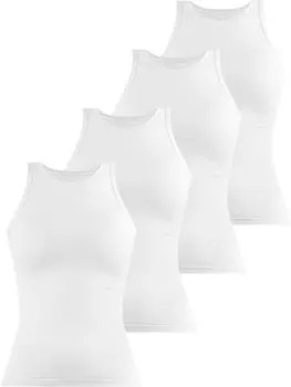 Топ Janice 4 x Damen hochgeschlossen Nauta, белый