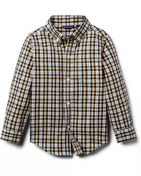 Топ Janie and Jack Plaid Button-Down Top, разноцветный
