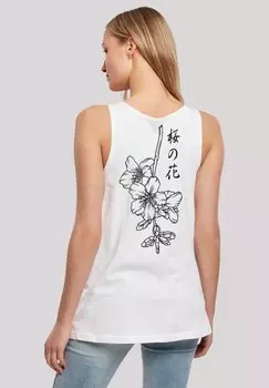 Топ JAPAN FLOWER F4NT4STIC, белый
