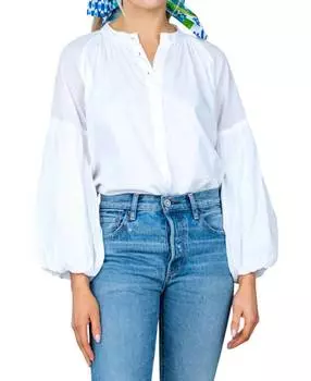 Топ Эмори белого цвета Olivia James the Label