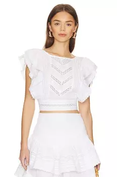 Топ Jen's Pirate Booty Belmont Flower Court, цвет Belmont Gardenia