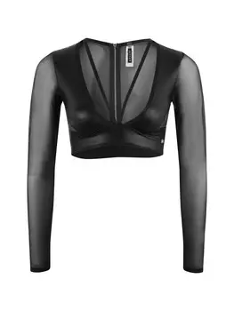 Топ JETTE Mesh, черный