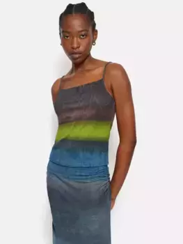 Топ Jigsaw Glaze Abstract, коричневый