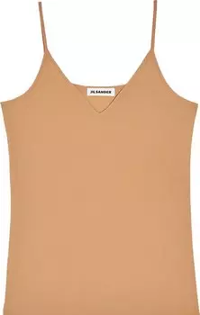 Топ Jil Sander V Neck Top 'Camel', загар