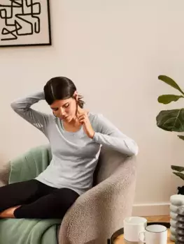 Топ John Lewis Thermal, цвет grey/marl