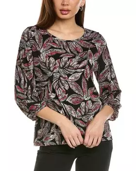 Топ Jones New York Puff Cuff, коричневый