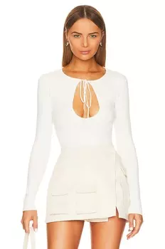 Топ JoosTricot Peachskin Keyhole, цвет Ice Water