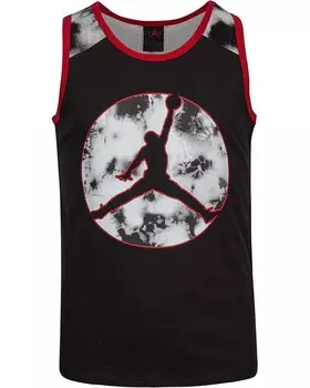 Топ Jordan Kids Jordan Tie-Dye Tank Top, черный
